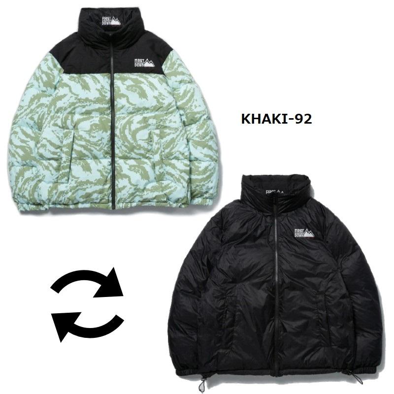 FIRST DOWN ファーストダウン バブルダウンジャケット リバーシブル BUBBLE DOWN JACKET カモフラ アウター 防寒 冬 ユニセックス カジュアル スポーツ | FIRST DOWN | 04