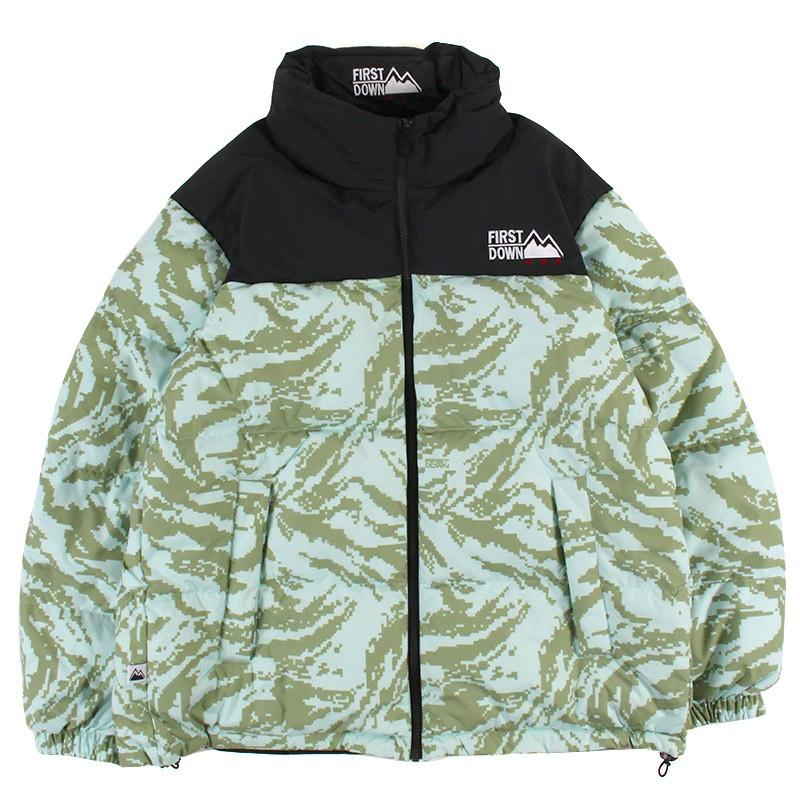 FIRST DOWN ファーストダウン バブルダウンジャケット リバーシブル BUBBLE DOWN JACKET カモフラ アウター 防寒 冬 ユニセックス カジュアル スポーツ | FIRST DOWN | 05