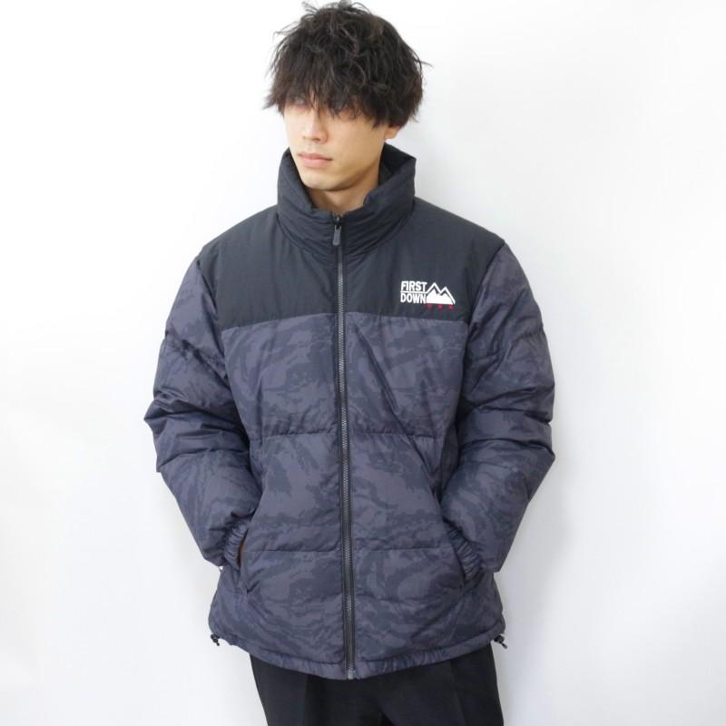 FIRST DOWN ファーストダウン バブルダウンジャケット リバーシブル BUBBLE DOWN JACKET カモフラ アウター 防寒 冬 ユニセックス カジュアル スポーツ | FIRST DOWN | 08