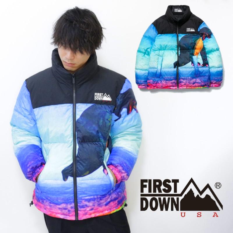 FIRST DOWN ファーストダウン バブルダウンジャケット リバーシブル BUBBLE DOWN JACKET アウター 防寒 冬 ユニセックス カジュアル スポーツ ストリート | FIRST DOWN