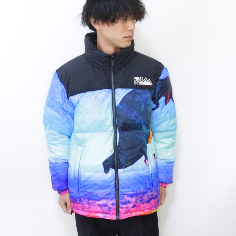 FIRST DOWN ファーストダウン バブルダウンジャケット リバーシブル BUBBLE DOWN JACKET アウター 防寒 冬 ユニセックス カジュアル スポーツ ストリート | FIRST DOWN | 01