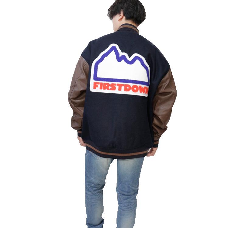 FIRST DOWN ファーストダウン VARSITY JACKET バーシティ ジャケット メンズ アウター 秋冬 中綿 冬服 秋服 M L XL ブラック ネイビー | FIRST DOWN | 04