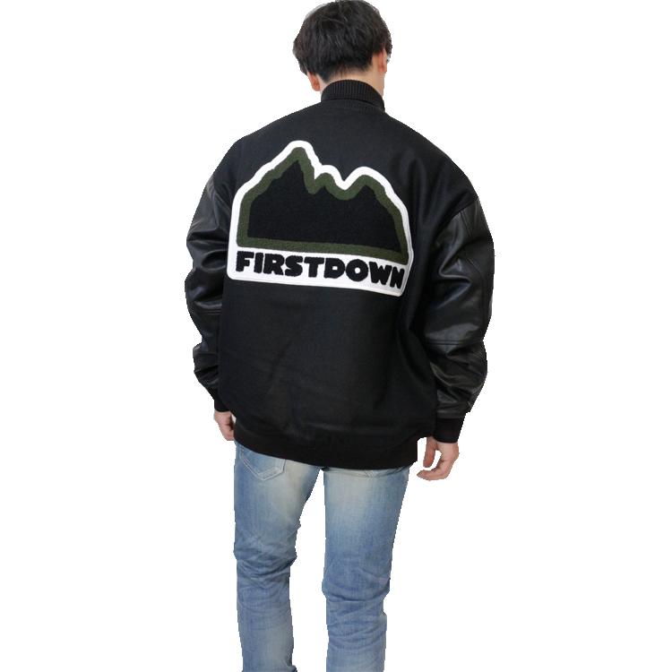 FIRST DOWN ファーストダウン VARSITY JACKET バーシティ ジャケット メンズ アウター 秋冬 中綿 冬服 秋服 M L XL ブラック ネイビー | FIRST DOWN | 08