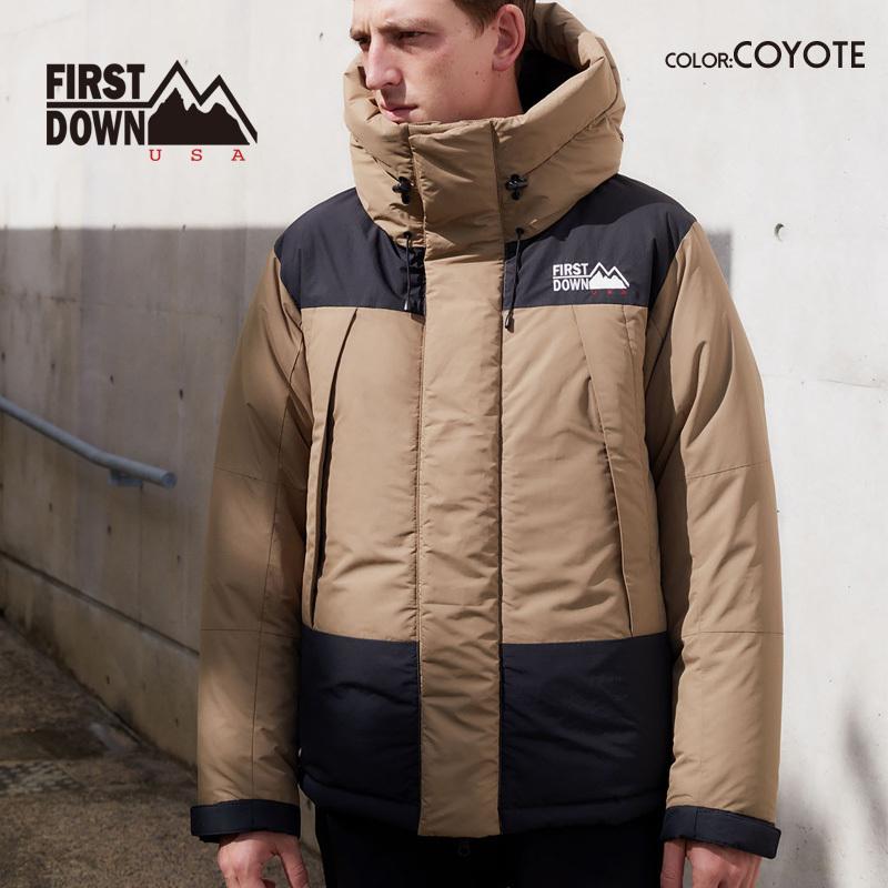 FIRST DOWN フード付きジャケット ダークブラウン FIRST DOWN フード付きジャケット ダークブラウン 2024 DOWN