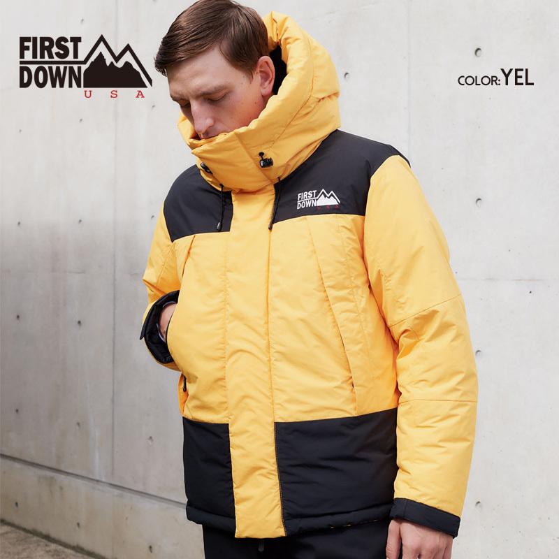 FIRST DOWN ファーストダウン DOWN JACKET HOODIE 2トーンダウンパーカー ジャケット ダウンパーカー アウター メンズ 防寒 | FIRST DOWN | 14