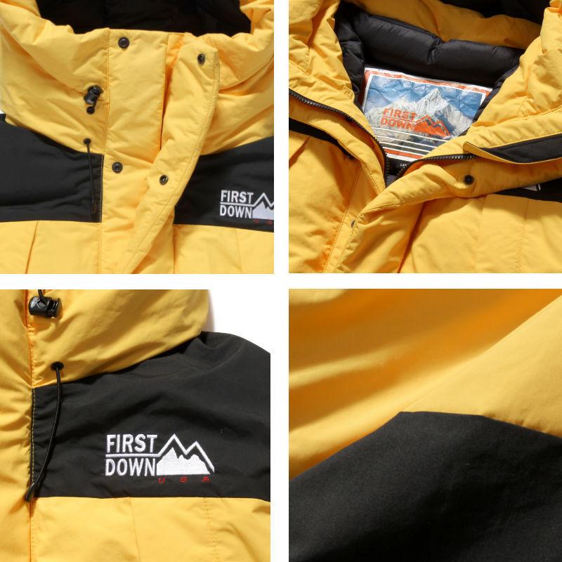 FIRST DOWN ファーストダウン DOWN JACKET HOODIE 2トーンダウンパーカー ジャケット ダウンパーカー アウター メンズ 防寒 | FIRST DOWN | 02