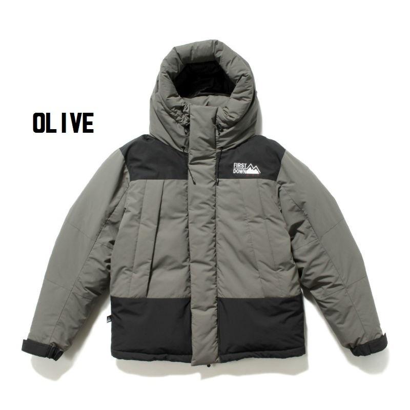 FIRST DOWN（ファーストダウン） DOWN JACKET HOODIE 2トーンダウン