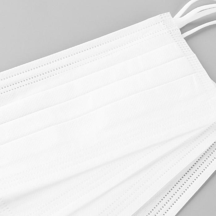 使い捨て フェイスマスク 50枚入 マスク 三層構造 不織布マスク　使い捨て ホワイト 大人用 ウイルス対策 感染対策 飛沫対策 花粉症 風邪 |  | 02