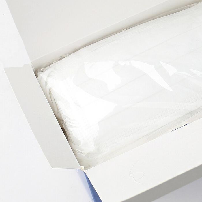 使い捨て フェイスマスク 150枚 50枚入3箱 三層構造 不織布マスク ホワイト 感染予防 ウイルス対策 風邪 花粉症 予防 大人用 普通サイズ |  | 04