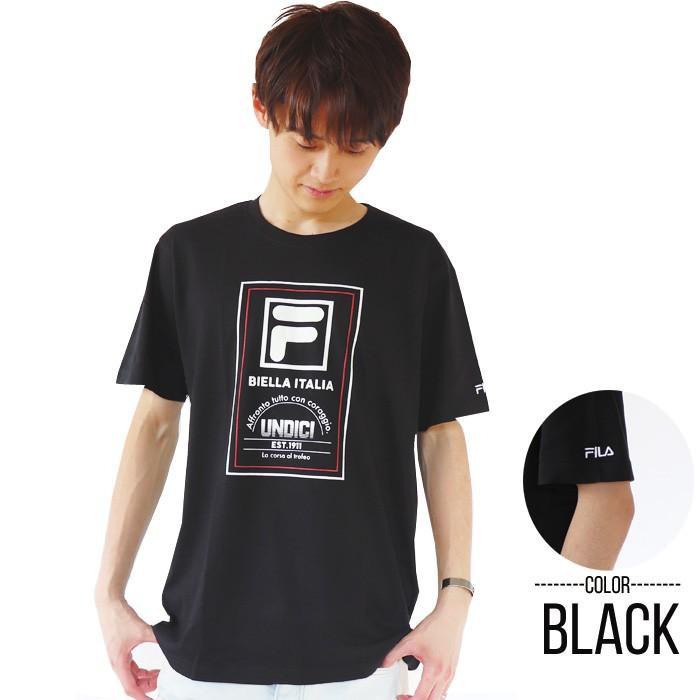 FILA フィラ Tシャツ Men's デザインプリント半袖Tシャツ 半袖