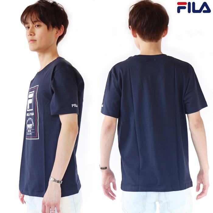 FILA フィラ Tシャツ Men's デザインプリント半袖Tシャツ 半袖