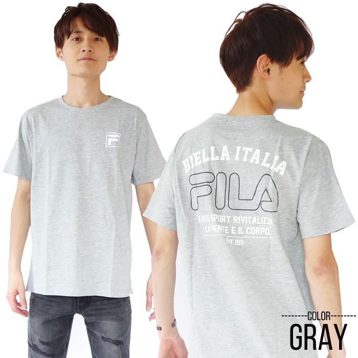 FILA フィラ Tシャツ Men's バックプリント半袖Tシャツ スポーツ ブランド トップス | FILA | 05