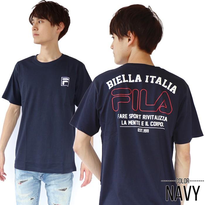 FILA フィラ Tシャツ Men's バックプリント半袖Tシャツ スポーツ ブランド トップス | FILA | 03
