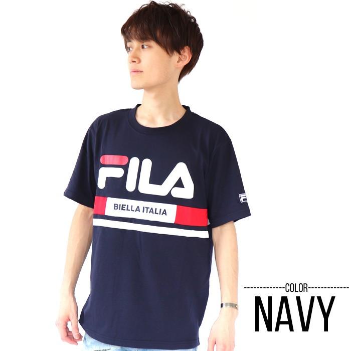 FILA Tシャツ Men's 切替ラインロゴTシャツ 半袖 トップス ウィメンズ | FILA | 04