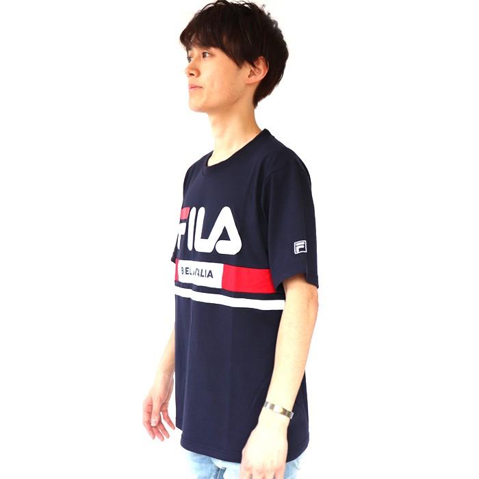 FILA Tシャツ Men's 切替ラインロゴTシャツ 半袖 トップス ウィメンズ | FILA | 05