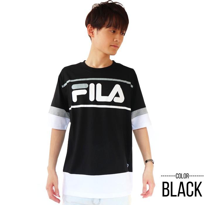 FILA フィラ メンズ レディース Tシャツ Men's 袖バイカラーTシャツ tee トップス スポーツ XL XXL 2L 3L | FILA | 04