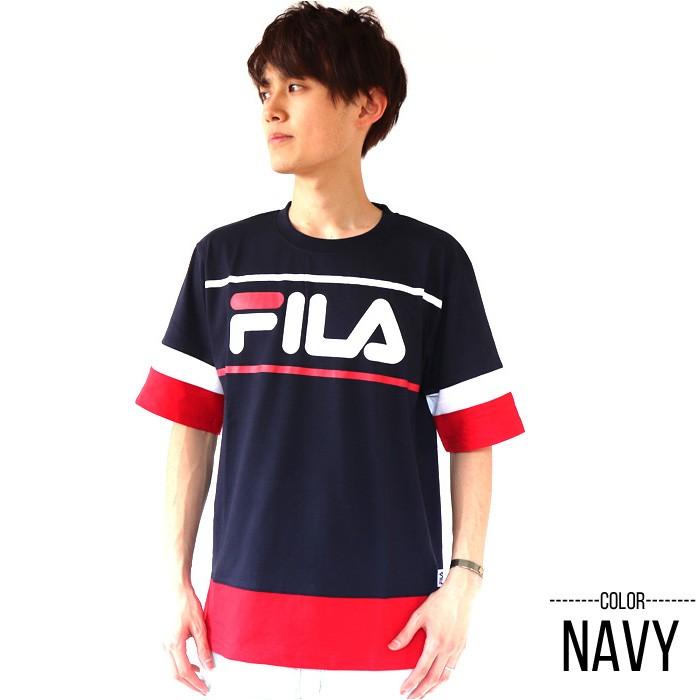 FILA フィラ メンズ レディース Tシャツ Men's 袖バイカラーTシャツ tee トップス スポーツ XL XXL 2L 3L | FILA | 06