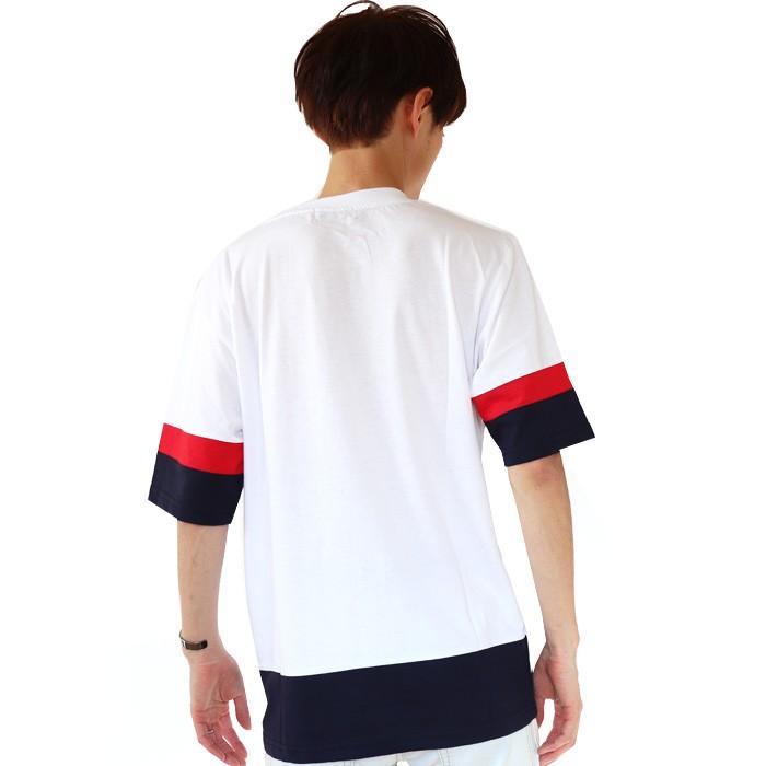 FILA フィラ メンズ レディース Tシャツ Men's 袖バイカラーTシャツ tee トップス スポーツ XL XXL 2L 3L | FILA | 09