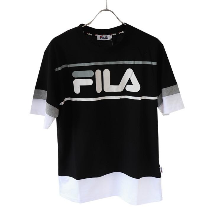 FILA フィラ メンズ レディース Tシャツ Men's 袖バイカラーTシャツ tee トップス スポーツ XL XXL 2L 3L | FILA | 10