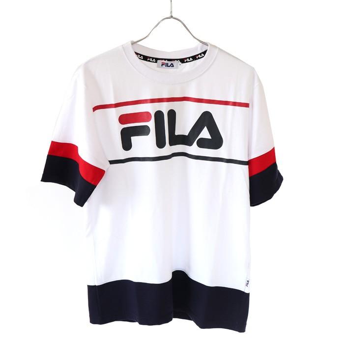 FILA フィラ メンズ レディース Tシャツ Men's 袖バイカラーTシャツ tee トップス スポーツ XL XXL 2L 3L | FILA | 12
