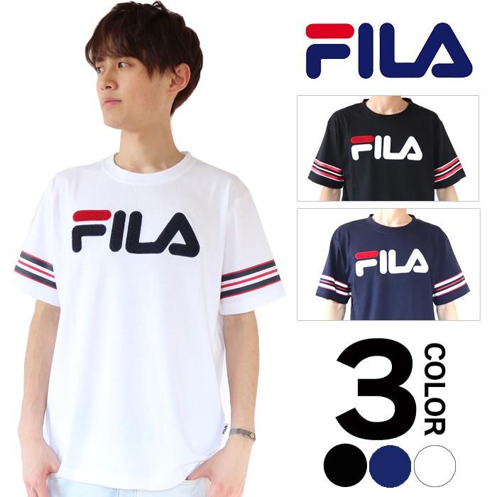 FILA フィラ Tシャツ Men's サガラワッペンTシャツ 半袖 トップス | FILA