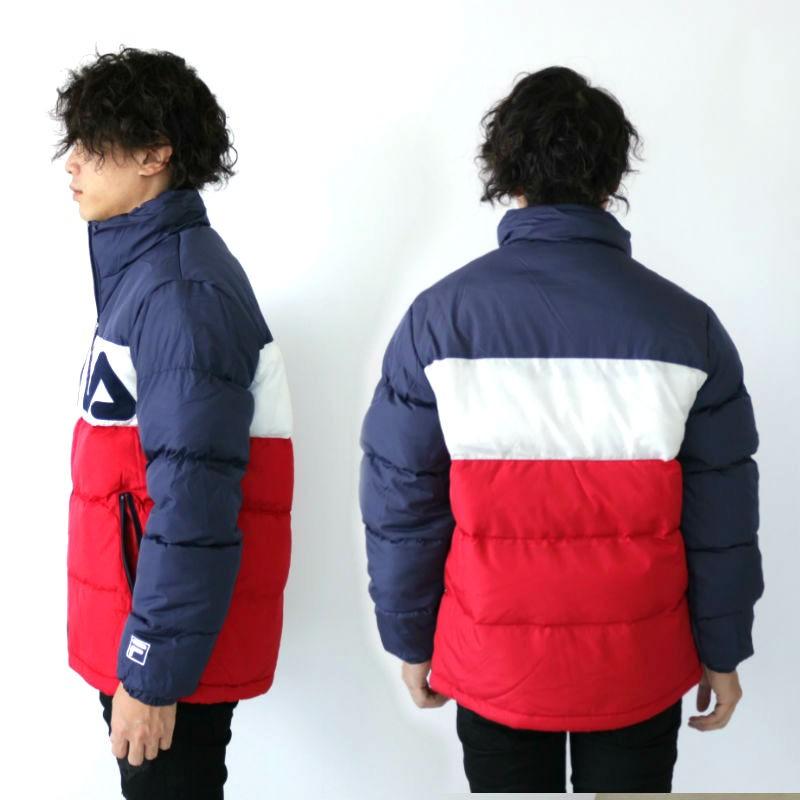 FILA フィラ 切替中綿スタンドジャケット ダウンジャケット スタンドカラー メンズ レディース 大きいサイズ アウター ジャンバー  秋冬 XL XXL 2L 3L | FILA | 01