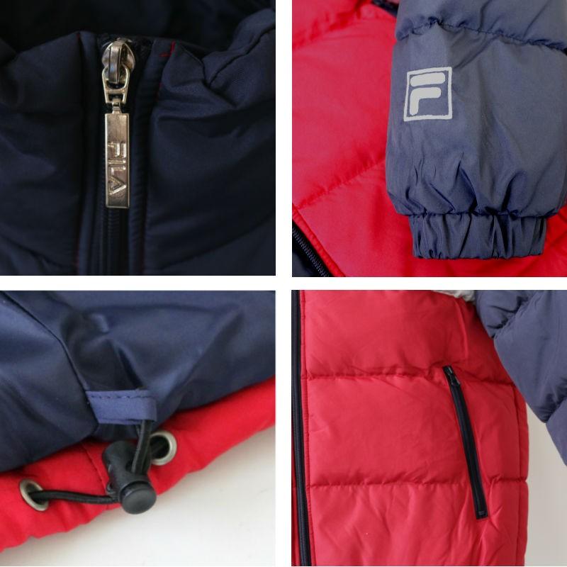 FILA フィラ 切替中綿スタンドジャケット ダウンジャケット スタンドカラー メンズ レディース 大きいサイズ アウター ジャンバー  秋冬 XL XXL 2L 3L | FILA | 03