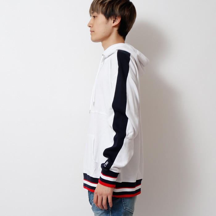 FILA フィラ ラインリブ切替プルパーカー スウェット スエット メンズ 長袖 スポーティー ストリート カジュアル プルオーバー | FILA | 01