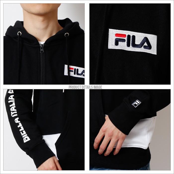FILA フィラ 袖プリントフルジップパーカー メンズ スウェット スエット 長袖 カジュアル スポーティー | FILA | 04