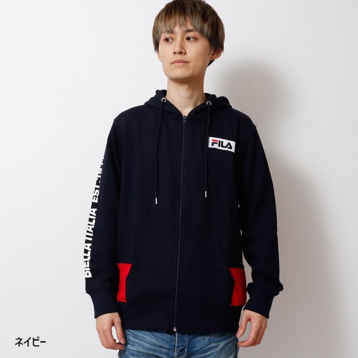 FILA フィラ 袖プリントフルジップパーカー メンズ スウェット スエット 長袖 カジュアル スポーティー | FILA | 05