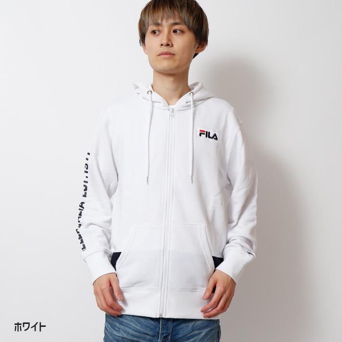 FILA フィラ 袖プリントフルジップパーカー メンズ スウェット スエット 長袖 カジュアル スポーティー | FILA | 08