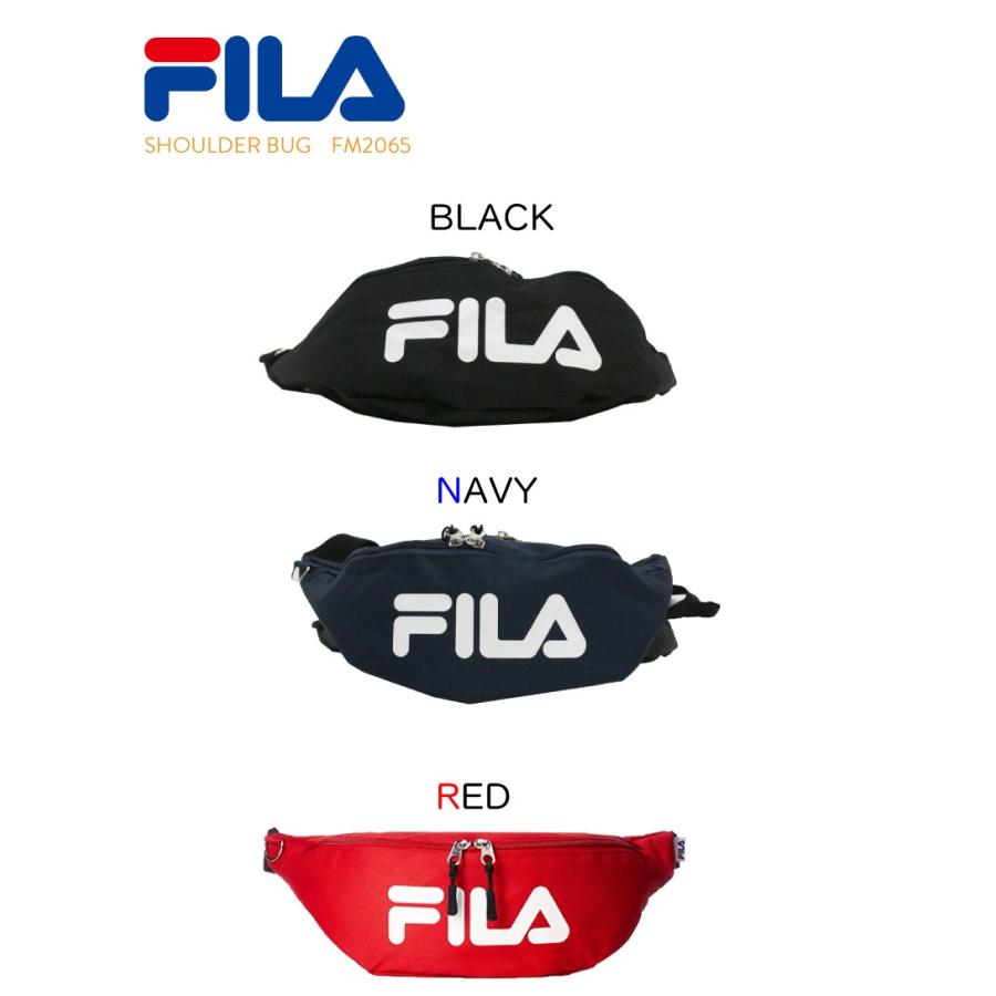 FILA フィラ ボディバッグ ボディーバッグ メンズ レディース スポーツ 斜めがけ バッグ ファッション ブラック ネイビー アウトドア 通学 ウエストポーチ 軽量 | FILA | 01
