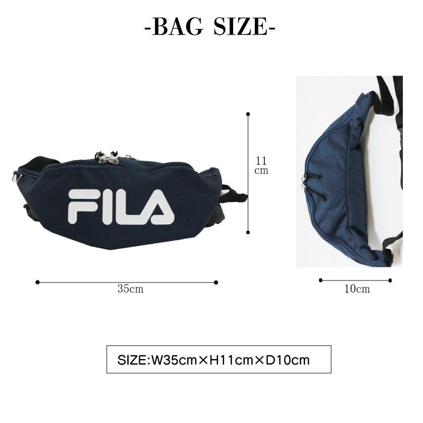 FILA フィラ ボディバッグ ボディーバッグ メンズ レディース スポーツ 斜めがけ バッグ ファッション ブラック ネイビー アウトドア 通学 ウエストポーチ 軽量 | FILA | 05
