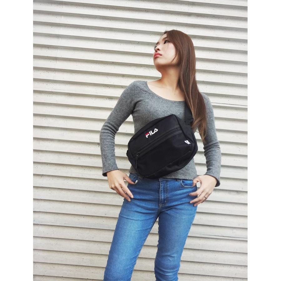 FILA フィラ ショルダーバッグ メッシュ レディース サコッシュ メンズ メッシュポケット ミニバッグ キッズ 斜めがけ ストリート ミニショルダー | FILA | 08