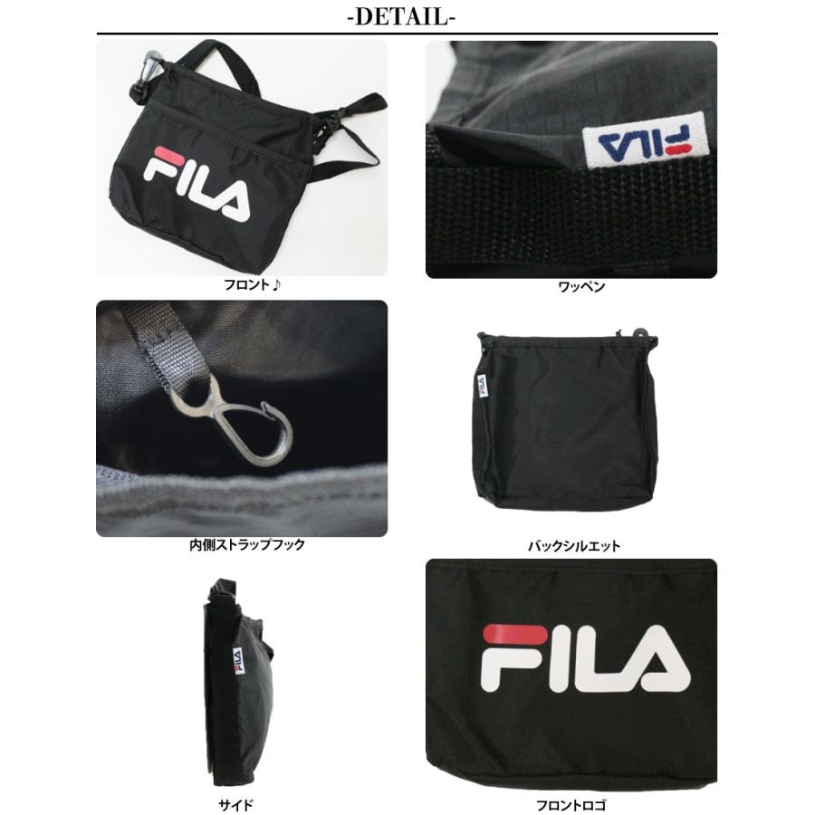 FILA フィラ サコッシュ メンズ ショルダーバッグ レディース ブランド 斜めがけ 軽い 小さめ 人気 スポーツ カジュアル ポーチ バッグインバッグ | FILA | 07