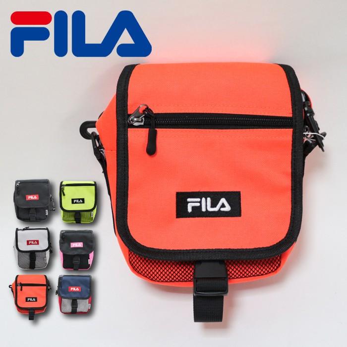 FILA フィラ ロゴテープフラップミニショルダー 小さめ メンズ レディース バックインバック ショルダー FM2140 | FILA