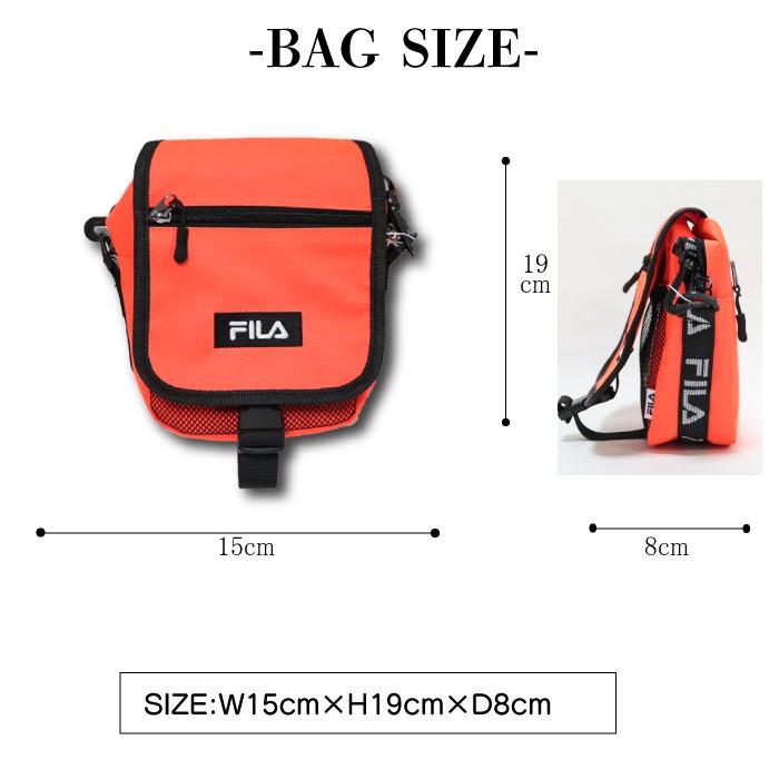 FILA フィラ ロゴテープフラップミニショルダー 小さめ メンズ レディース バックインバック ショルダー FM2140 | FILA | 02