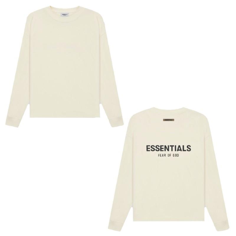 FOG ESSENTIALS (エッセンシャルズ) BACK LOGO LONG SLEEVE T-SHIRT 長袖Tシャツ ロンT ロゴ カジュアル  ストリート オーバー ルーズ おしゃれ