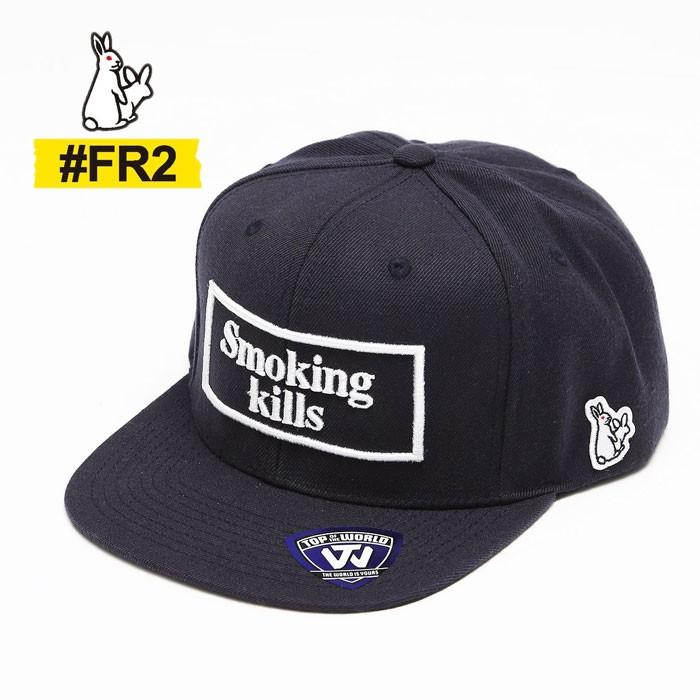 FR2 エフアールツー ”Smoking kills” CAP NAVY Ver. ネイビー 紺 メンズ レディース キャップ 帽子 : fra029  : UPPER GATE - 通販 - Yahoo!ショッピング