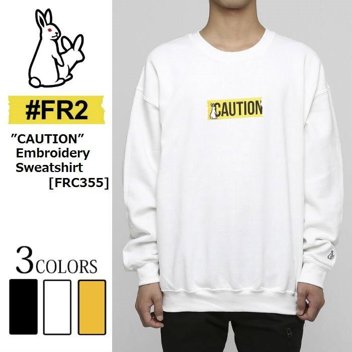 FR2 エフアールツー CAUTION Embroidery Sweatshirt メンズ FR2 エフアールツー CAUTION Embroidery Sweatshirt メンズ