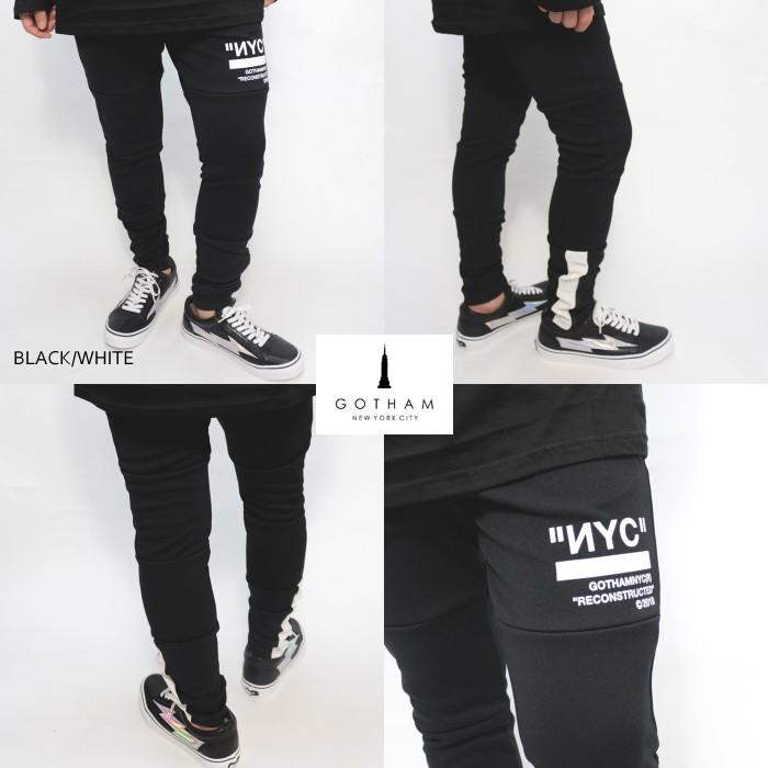 gotham nyc ゴッサムニューヨーク セットアップ ジャージ M 黒 gotham nyc ゴッサムニューヨーク セットアップ ジャージ M 黒
