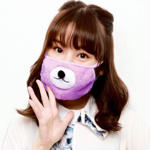 gonoturn ごのたん マスク 花粉症 風邪 対策 アニマルマスク ムラサキクマ | 