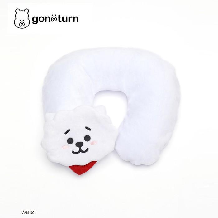 BT21 RJ Neck Pillow ネックピロー 飛行機 お昼寝 まくら 枕 マット かわいい  旅行 旅 休憩｜upper-gate