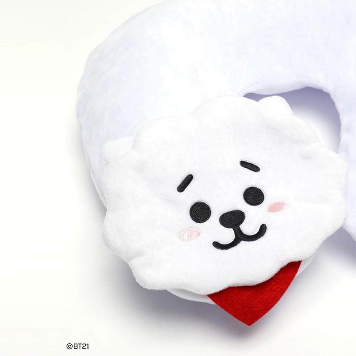 BT21 RJ Neck Pillow ネックピロー 飛行機 お昼寝 まくら 枕 マット かわいい  旅行 旅 休憩｜upper-gate｜02