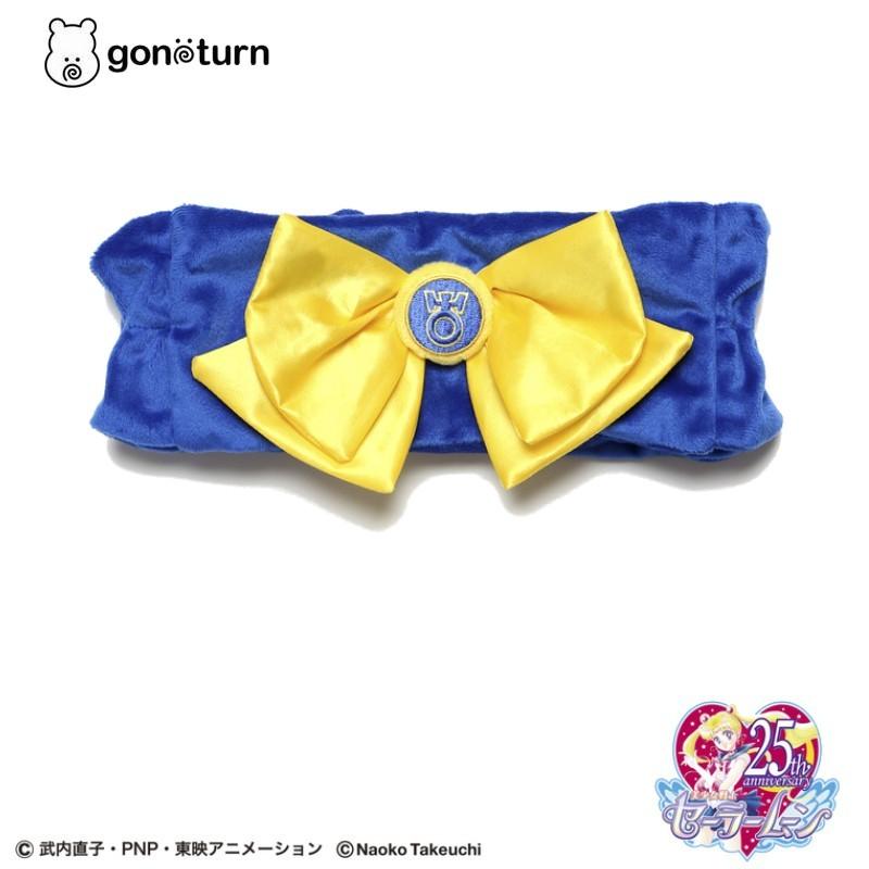 gonoturn ごのたん 美少女戦士セーラームーンコラボヘアバンド セーラーウラヌス ターバン キャラクター ネイビー ブルー リボン ギフト プレゼント メイク | gonoturn