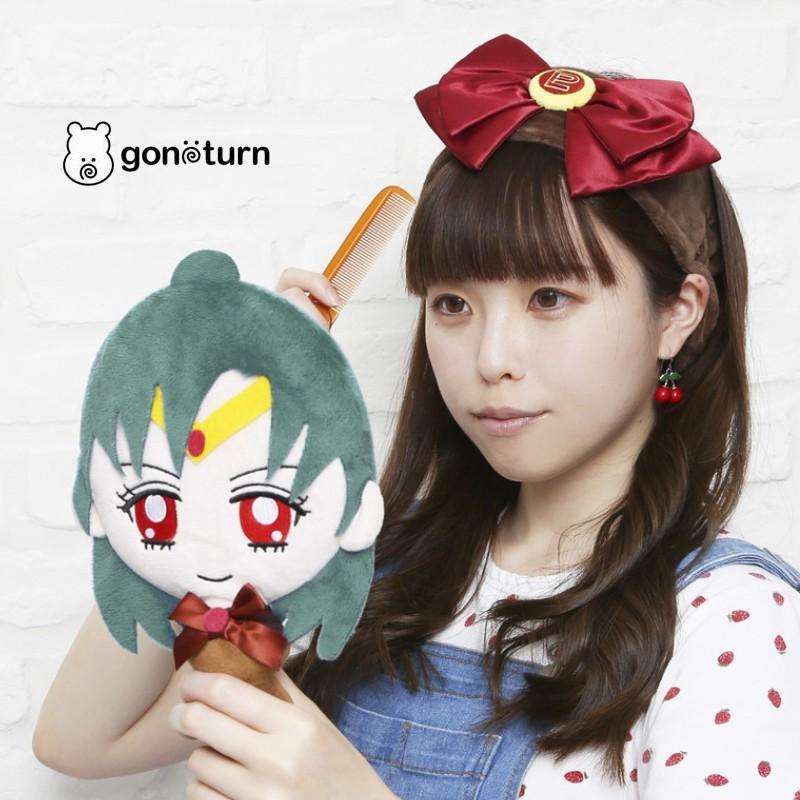 gonoturn ごのたん 美少女戦士セーラームーンコラボヘアバンド セーラープルート ターバン キャラクター ブラウン リボン ギフト プレゼント メイク | gonoturn