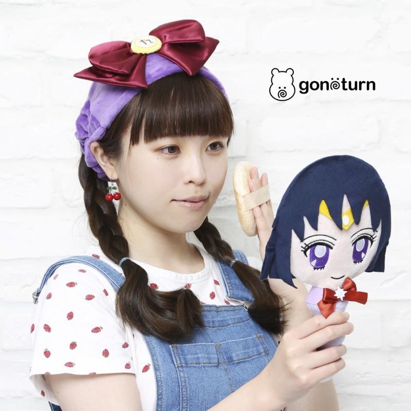 gonoturn ごのたん 美少女戦士セーラームーンコラボヘアバンド セーラーサターン ターバン キャラクター パープル リボン ギフト プレゼント メイク | gonoturn
