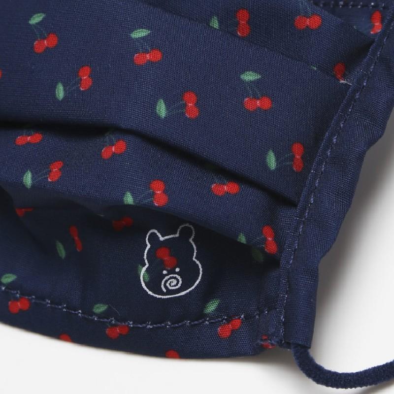 gonoturn ごのたん キッズマスク チェリー柄 KIDS[GNT0378]さくらんぼ 可愛い 女の子 こども 幼稚園 保育園 対策 ネイビー |  | 03