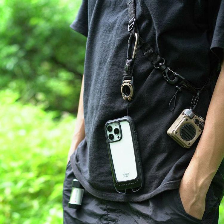 ROOT CO. iPhone13Pro MAXケース ショルダーストラップ付き ROOT CO. iPhone13Pro専用 アイフォン13プロ ケース GRAVITY Shock