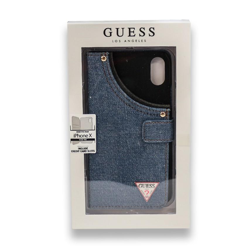 GUESS 正規ライセンス品 iPhoneXケース メンズ レディース カバー アイフォンXケース メタリック アルミ 手帳型 スマホ カバー iPhoneX ゲス | GUESS | 05